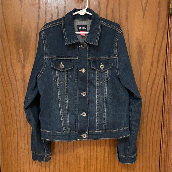 The Children's Place NWOT Girls Size Large Classic Blue Jean Jacket - Picture 1 of 11